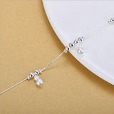 TJP Frosted Gourd Silver Bracelets Anklets Wedding Accessories