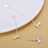 TJP Frosted Gourd Silver Bracelets Anklets Wedding Accessories