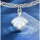 S925 Sterling Silver Bracelet Small Mother of Pearl Jewelry