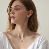 S925 Silver Rainbow Cloud Necklace Zircon Pendant