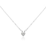 Heart Shape Pendant Necklace for Women 925 Silver Jewelry