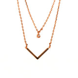 TKJ Silver 925 V Shape Necklace Party
