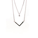 TKJ Silver 925 V Shape Necklace Party