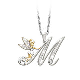 TKJ Personality Cartoon English Letter Sweater Chain Diamond Pendant