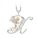 TKJ Personality Cartoon English Letter Sweater Chain Diamond Pendant