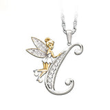 TKJ Personality Cartoon English Letter Sweater Chain Diamond Pendant