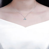 TKJ S925 Sterling Silver Deer You Couple Necklace Antlers Clavicle Chain