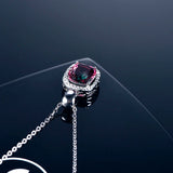 TKJ Tourmaline Necklace Pendant Silver Chain Custom Jewelry