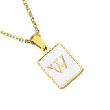 TN4 Necklace Stainless Steel Angel Number Pendant Minimalist Jewelry