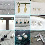 925 Silver Zircon Bear Stud Earrings for Women Girls Wedding