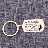 Daddy Keychain Dad Gift from Daughter Bag Charm Stainless Steel Keepsake