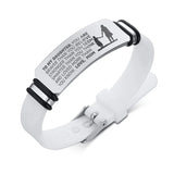 Daughter Inspirational Bracelet Stainless Steel & Silicone Engraved Adjustable