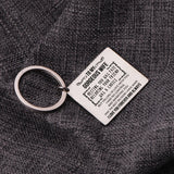 TO MY GORGEOUS WIFE Stainless Steel Couple Keychain Keyring Love Forever