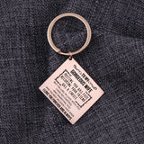 TO MY GORGEOUS WIFE Stainless Steel Couple Keychain Keyring Love Forever