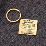 TO MY GORGEOUS WIFE Stainless Steel Couple Keychain Keyring Love Forever