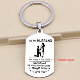 Personalized Couple Names Keychain Gift