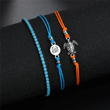 Silver Turtle Anklets for Women Beach Feet Female Ankle Bracelets