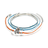 Silver Turtle Anklets for Women Beach Feet Female Ankle Bracelets