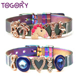 Unicorn Charm Mesh Bracelet for Women Kids