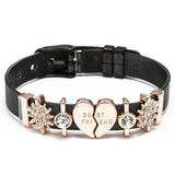 Heart to Heart Beads Bracelet Charms Mesh Bracelet