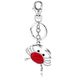 Ladybug Rhinestone Keyring Key Chain Ring Holder Purse Bag Car Keychain