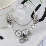 Heart Beads European Style Charm Bracelet for Women