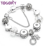 Heart Beads European Style Charm Bracelet for Women