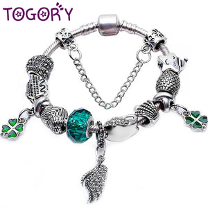 Crystal Flower Charm Bracelet Bangle Jewelry Gift