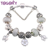 Charm Bracelets For Women With Flower Beads DIY Bangles Jewelry