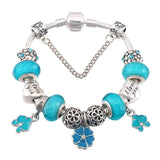 Charm Bracelets For Women With Flower Beads DIY Bangles Jewelry