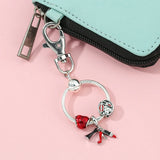Romantic High Heels Lipstick Skirt Charms Keychains Bag Pendant Jewelry