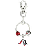 Romantic High Heels Lipstick Skirt Charms Keychains Bag Pendant Jewelry