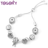 Adjustable Chain Charm Bracelets Enamel Heart Star Beads Women Men Jewelry