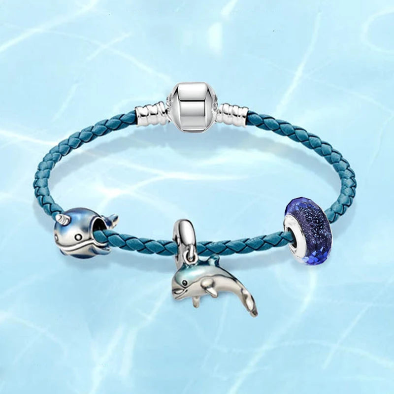 Silver Tortoise Pendant Charm Bracelets - Lover Jewelry Gift