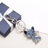 Smile Cat Opals Crystal Enamel HandBag Keyrings Keychains