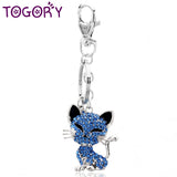 Smile Cat Opals Crystal Enamel HandBag Keyrings Keychains