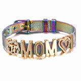TOGOTY 10mm Mesh Charm Bracelets Set Stainless Steel Bangles Pack