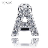 Hip Hop 26 English Letter Single Teeth Grillz Ice Out Metal Tooth Jewelry