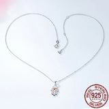 925 Sterling Silver Heart Love Pendant Necklace