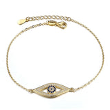 Evil Eye Bracelet 925 Sterling Silver Men Women Couple Bracelet 3 Colors