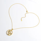 Long Necklaces Pendant Tortoise Round CZ Chokers Necklaces For Women