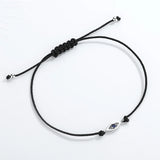 925 Silver Evil Eye Bracelet Turkey Jewelry Adjustable Rope Chain Gift
