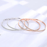 925 Silver Huggie Hoop Earrings Zircon Round Hoops