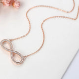 925 Silver CZ Letter Pendant Necklace for Women