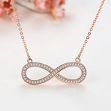 925 Silver CZ Letter Pendant Necklace for Women