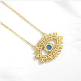 925 Sterling Silver Evil Eye Necklace Women CZ Eye CZ Necklace Fine Jewelry
