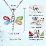 Dragonfly CZ Choker Necklace 925 Silver