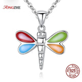 Dragonfly CZ Choker Necklace 925 Silver