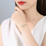 925 Silver Evil Eye Bracelet CZ Zircon Hamsa Bracelet