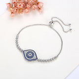 925 Silver Evil Eye Bracelet CZ, Women's Men's Jewelry